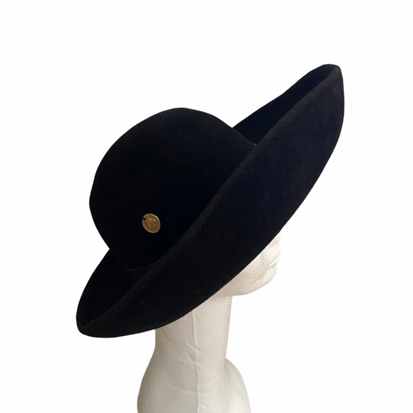 Vintage Accessories - Vintage Mr. Jules Felt Wool Coin Hat Union Made